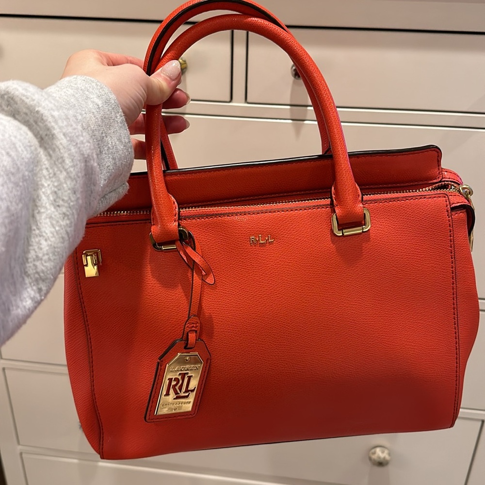 Ralph Lauren. Tote bag with crossbody. Medium sized.